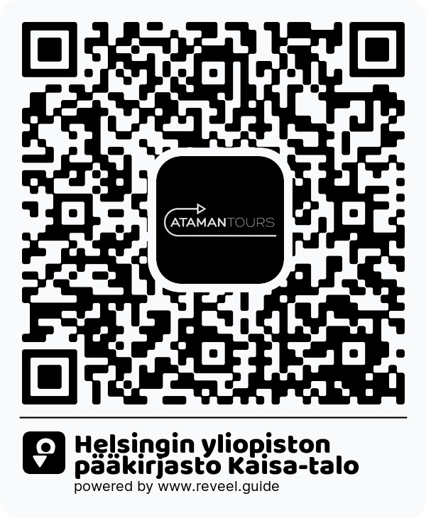 Image of the QR linking to the Helsingin yliopiston pääkirjasto Kaisa-talo