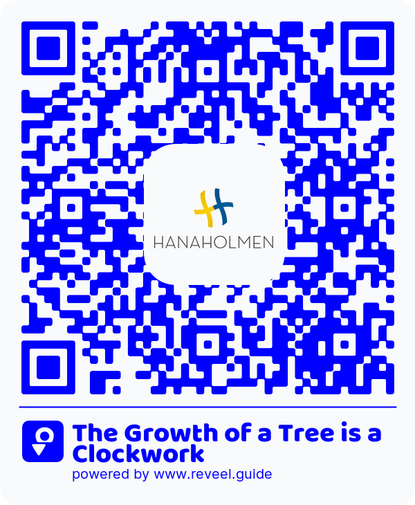 Image of the QR linking to the The Growth of a Tree is a Clockwork