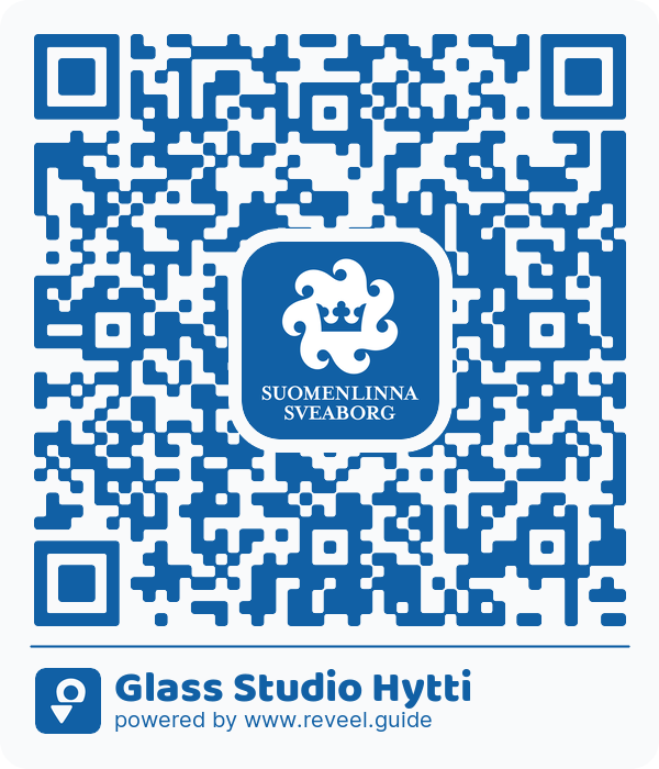 Image of the QR linking to the Glasstudion hytti