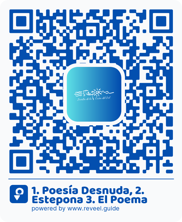 Image of the QR linking to the 1. Poesía Desnuda, 2. Estepona 3. El Poema