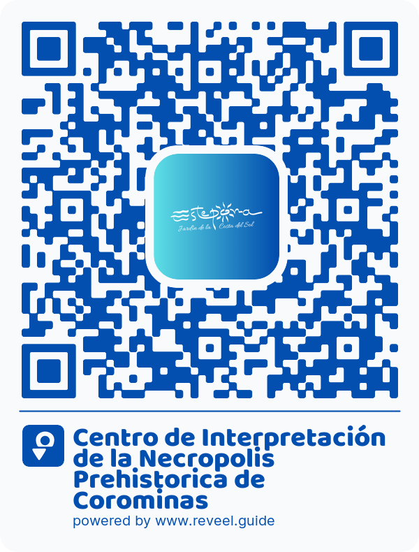 Image of the QR linking to the Centro de Interpretación de la Necropolis Prehistorica de Corominas