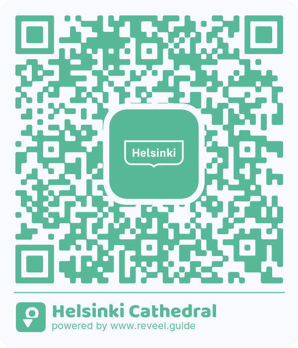 Image of the QR linking to the Helsingfors domkyrka