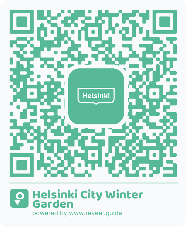 Image of the QR linking to the Helsinki City Winter Garden