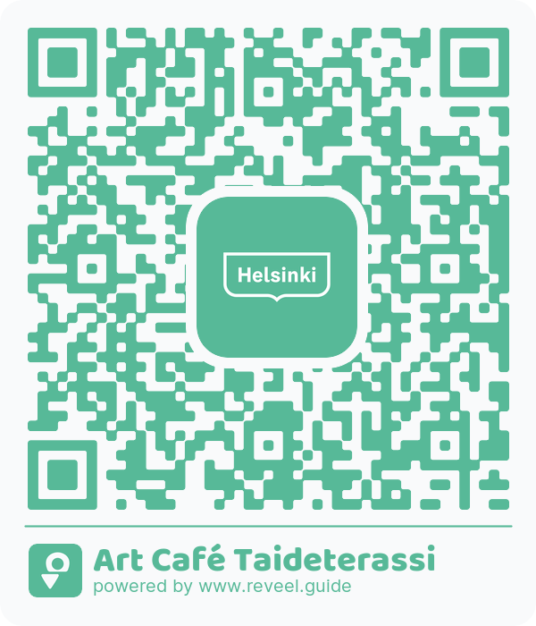 Image of the QR linking to the Art Café Taideterassi