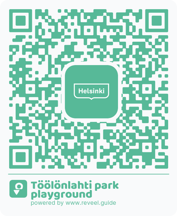 Image of the QR linking to the Töölönlahti park playground