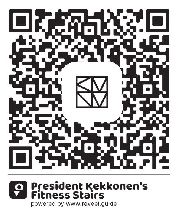 Image of the QR linking to the President Kekkonen's Fitness Stairs