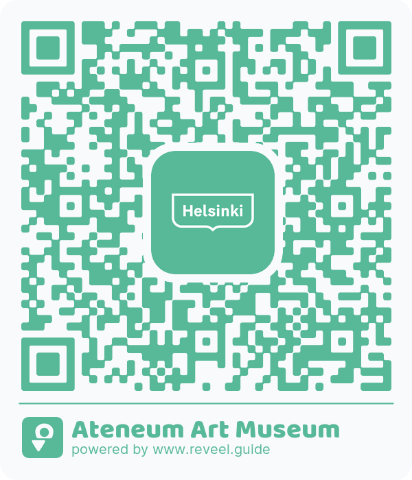 Image of the QR linking to the Konstmuseet Ateneum