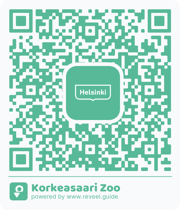 Image of the QR linking to the Korkeasaari Zoo