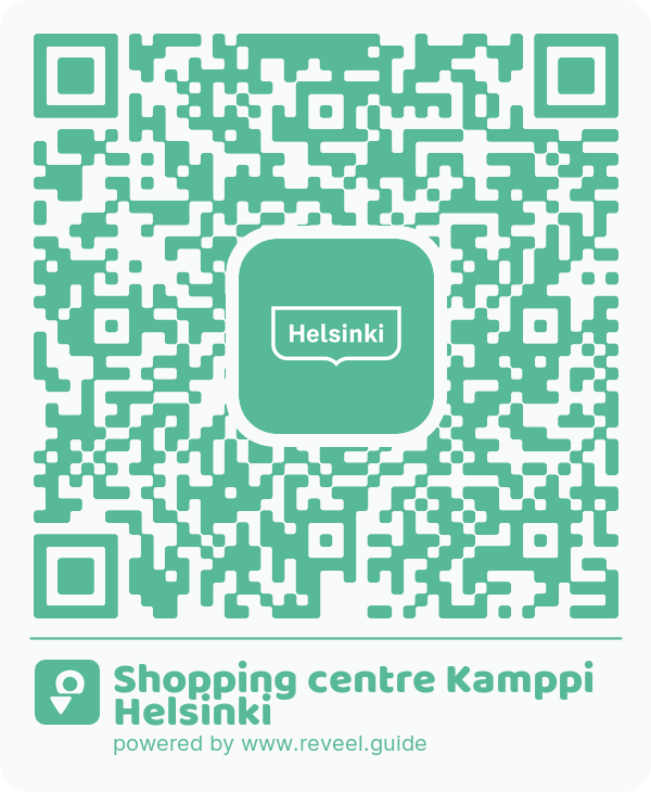 Image of the QR linking to the Shopping centre Kamppi Helsinki