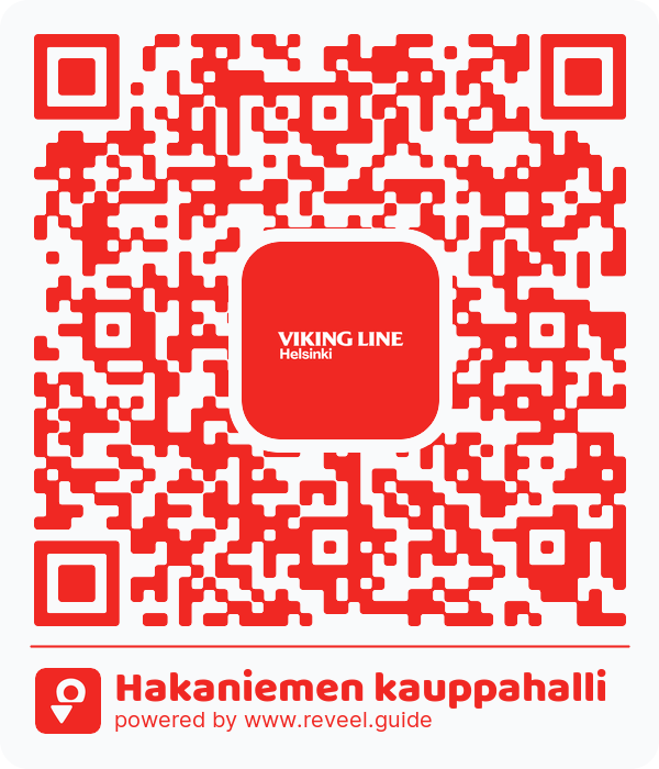 Image of the QR linking to the Hakaniemen kauppahalli