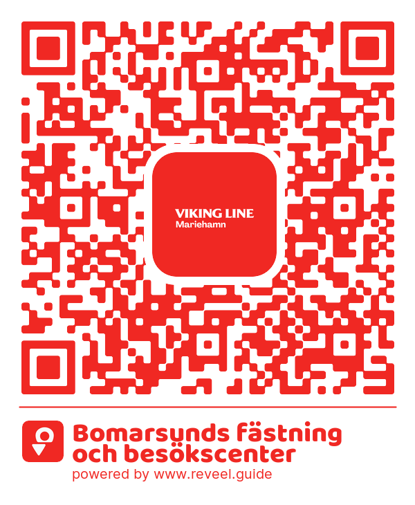 Image of the QR linking to the Bomarsunds fästning och besökscenter