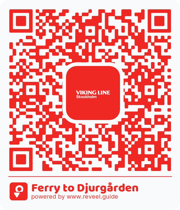 Image of the QR linking to the Ferry to Djurgården