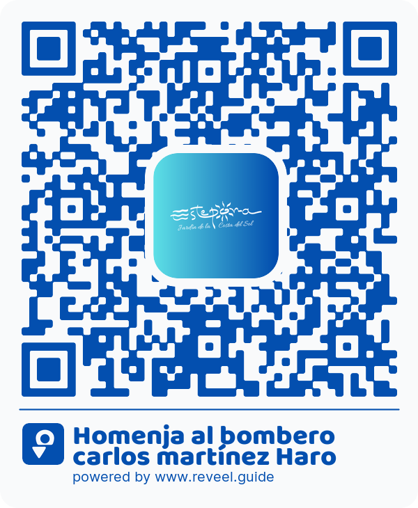 Image of the QR linking to the Homenja al bombero carlos martínez Haro