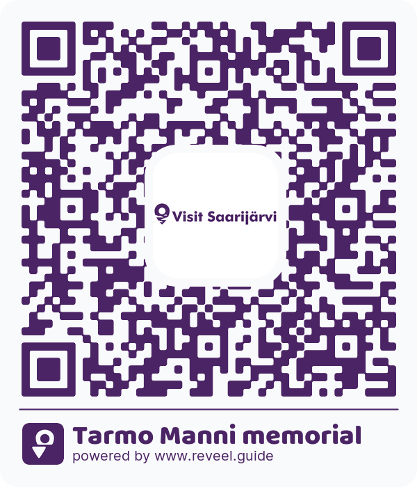 Image of the QR linking to the Tarmo Manni memorial 