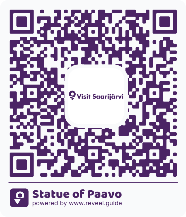 Image of the QR linking to the Statue of Paavo 