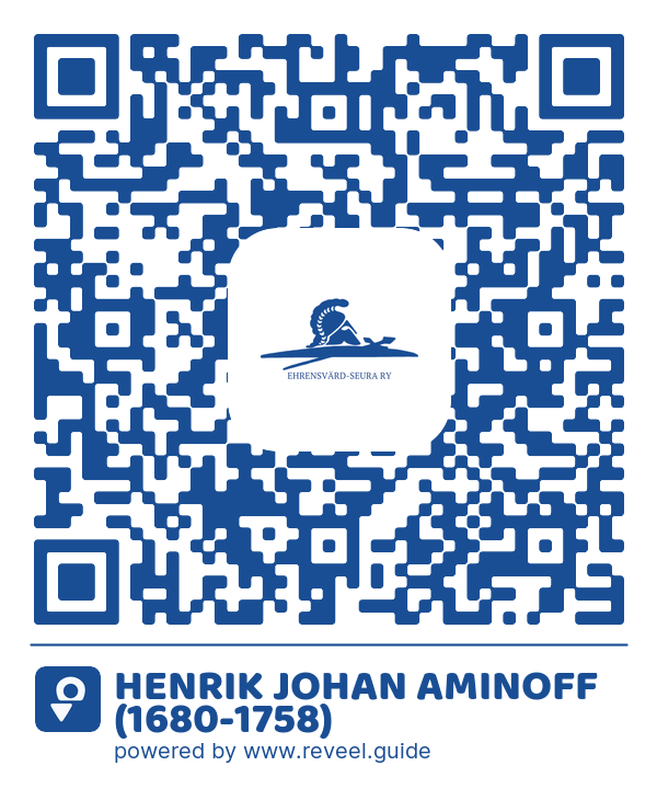 Image of the QR linking to the HENRIK JOHAN AMINOFF (1680-1758)