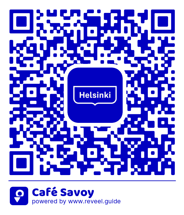 Image of the QR linking to the Café Savoy