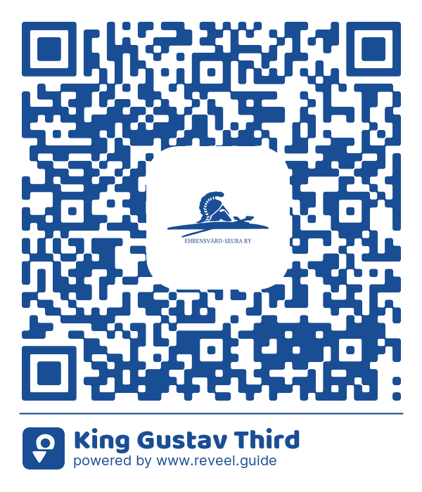 Image of the QR linking to the King Gustav Third