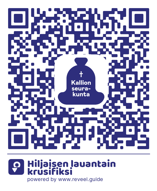 Image of the QR linking to the Quiet Saturday crucifix