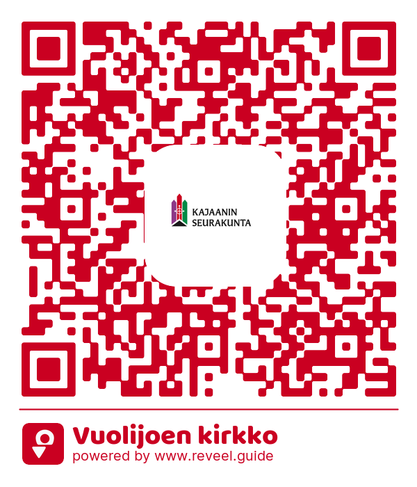 Image of the QR linking to the Vuolijoki church 