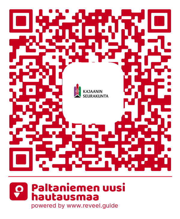 Image of the QR linking to the Paltaniemi new cemetery 