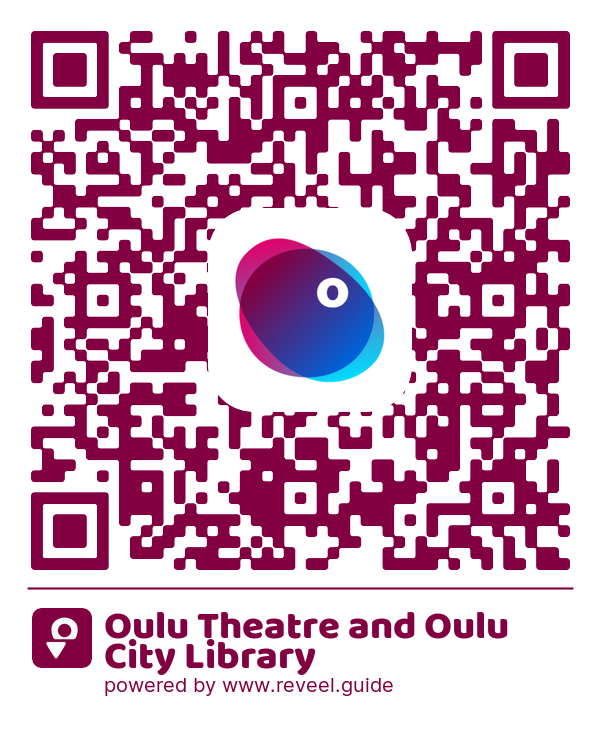 Image of the QR linking to the Oulu Theatre and Oulu City Library