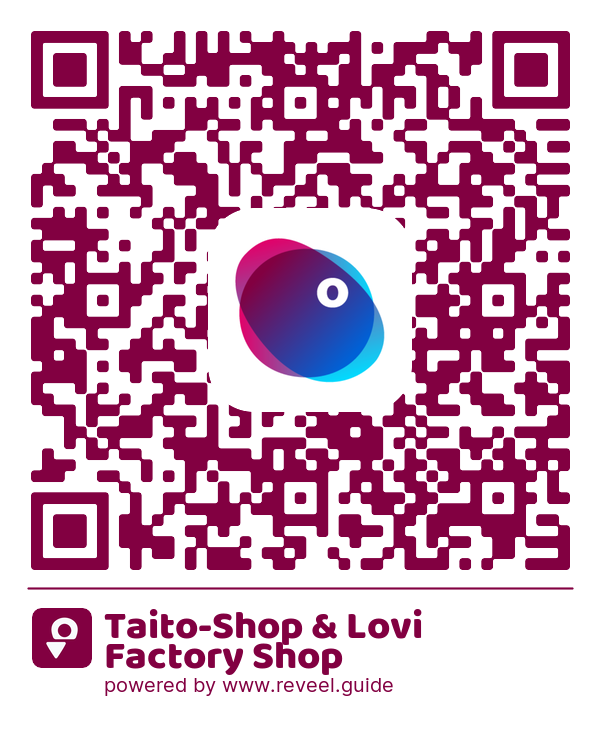 Image of the QR linking to the Taito-Shop & Lovi Factory Shop