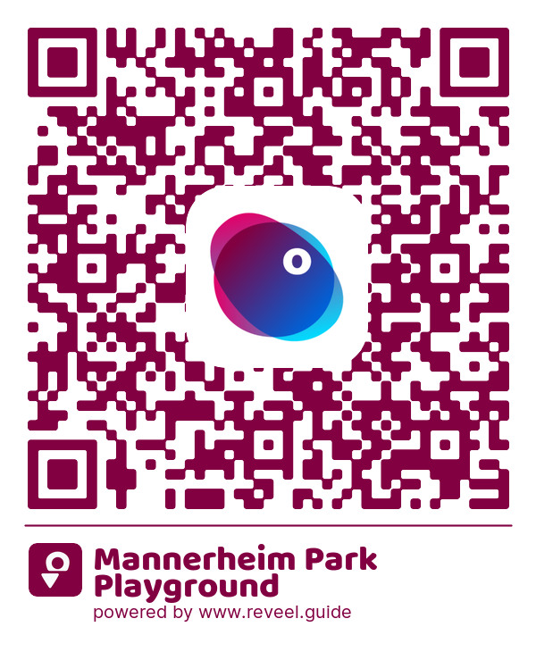 Image of the QR linking to the Mannerheim Park Playground