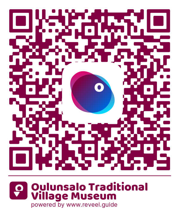 Image of the QR linking to the Oulunsalo Traditional Village Museum 