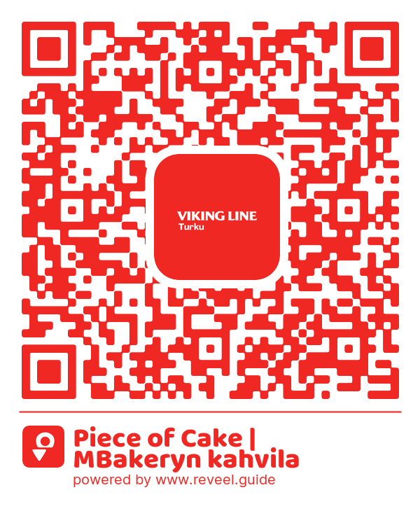 Image of the QR linking to the Piece of Cake | MBakeryn kahvila