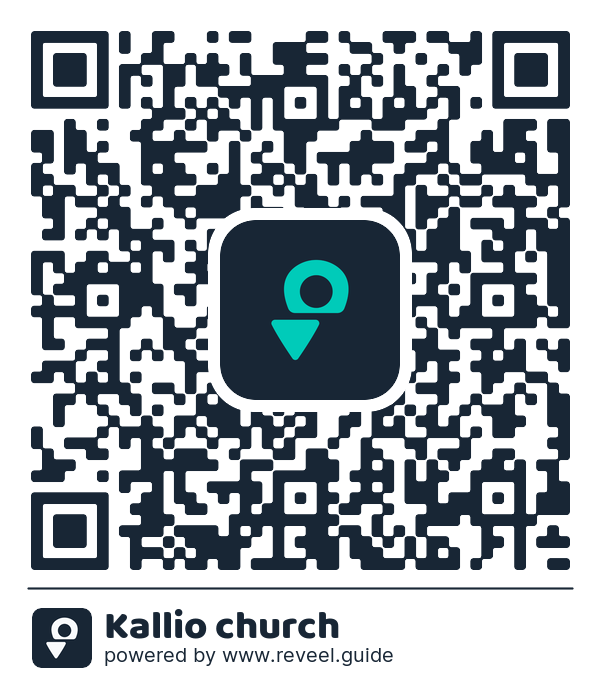 Image of the QR linking to the Kallio church
