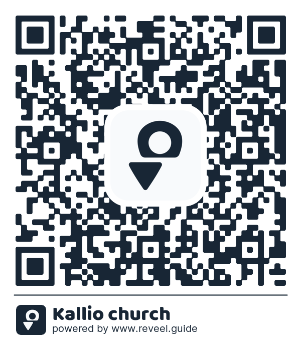 Image of the QR linking to the Kallio church