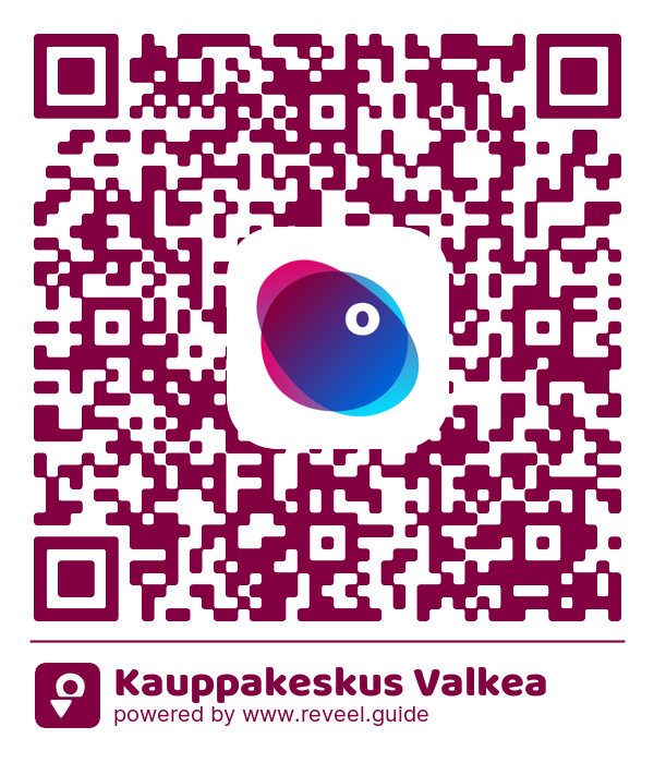 Image of the QR linking to the Kauppakeskus Valkea