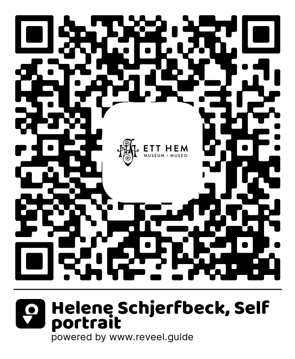 Image of the QR linking to the Helene Schjerfbeck, Self portrait