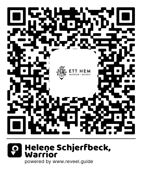 Image of the QR linking to the Helene Schjerfbeck, Warrior