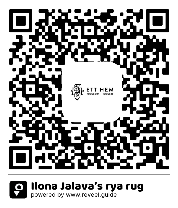 Image of the QR linking to the Ilona Jalava’s rya rug