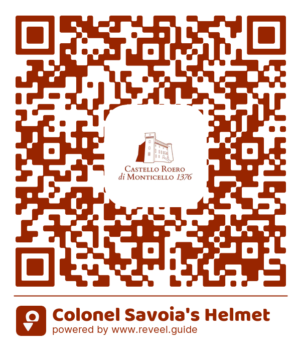 Image of the QR linking to the Colonel Savoia's Helmet