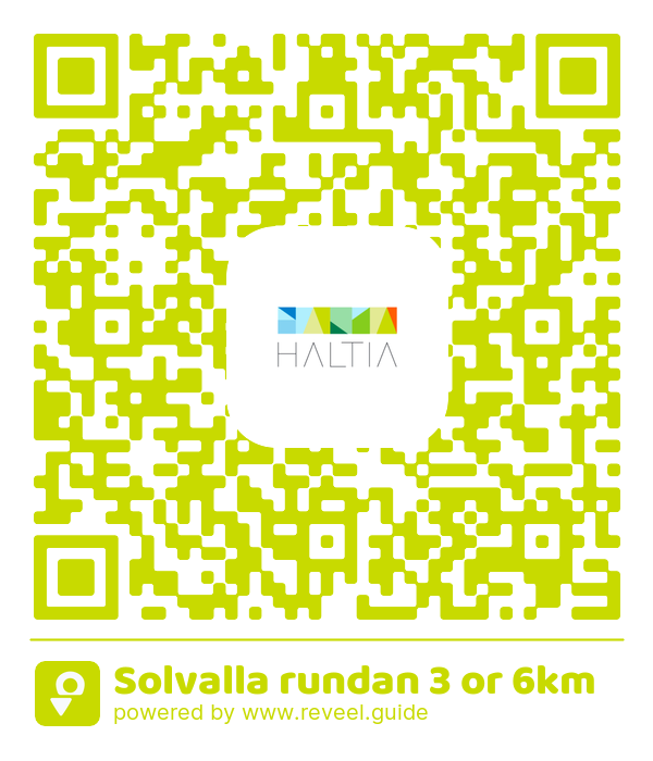 Image of the QR linking to the Solvalla rundan 3 or 6km