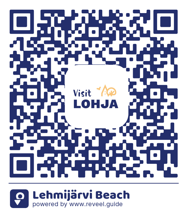 Image of the QR linking to the Lehmijärvi Beach