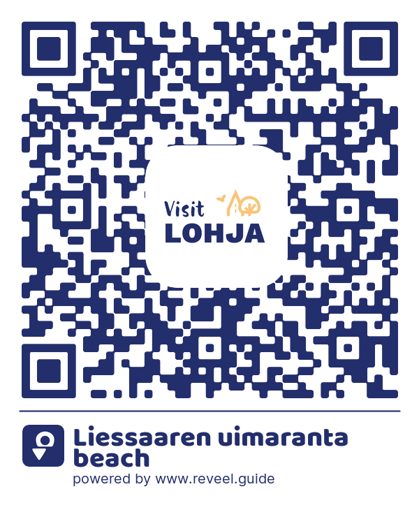 Image of the QR linking to the Liessaaren uimaranta beach