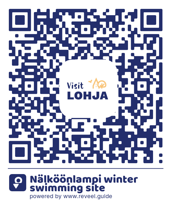 Image of the QR linking to the Nälköönlampi winter swimming site