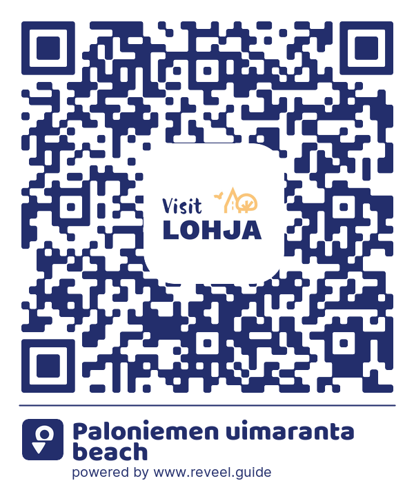 Image of the QR linking to the Paloniemen uimaranta beach 