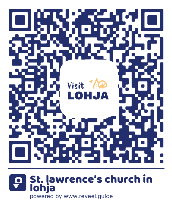 Image of the QR linking to the St. lawrence’s church in lohja