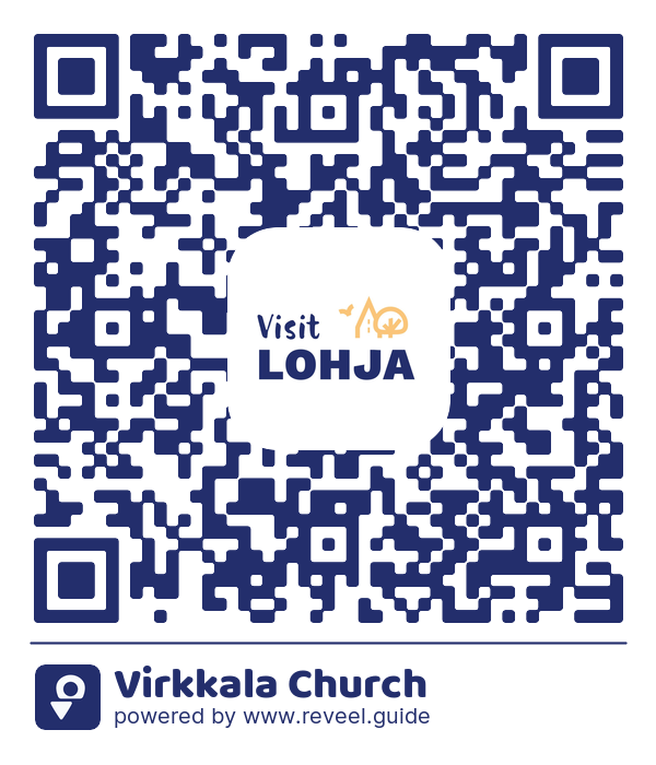 Image of the QR linking to the Virkkala Church
