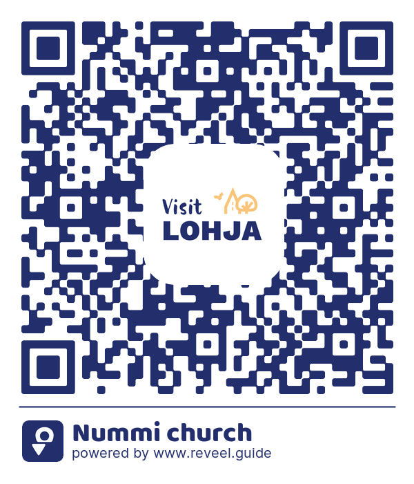 Image of the QR linking to the Nummi church