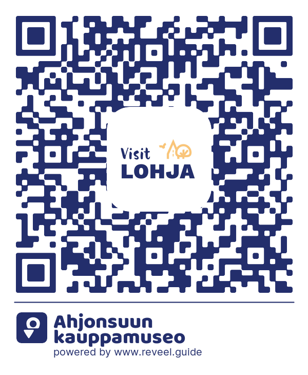 Image of the QR linking to the Ahjonsuun kauppamuseo