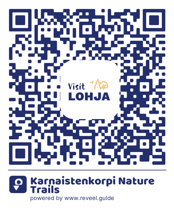 Image of the QR linking to the Karnaistenkorpi Nature Trails