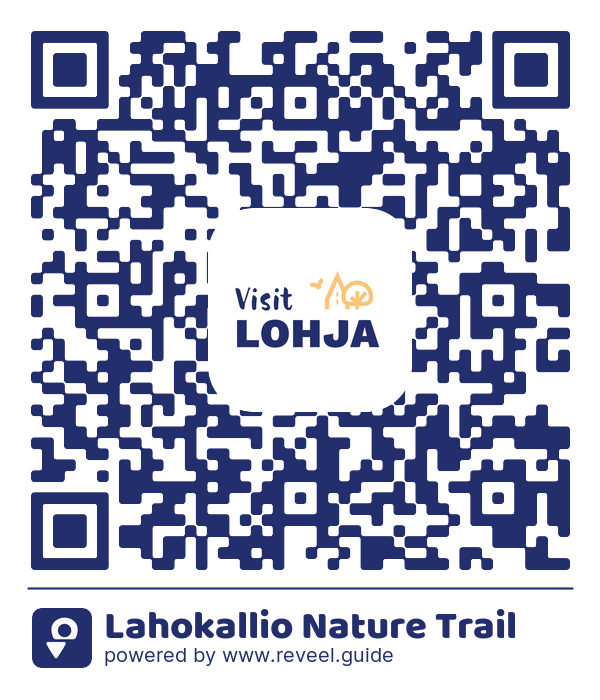 Image of the QR linking to the Lahokallio Nature Trail