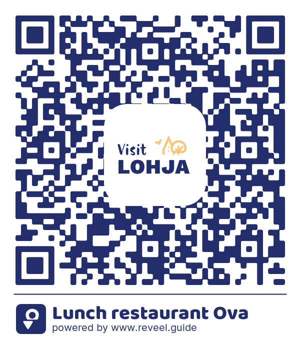 Image of the QR linking to the Lunch restaurant Ova