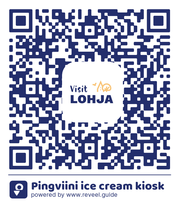 Image of the QR linking to the Pingviini ice cream kiosk